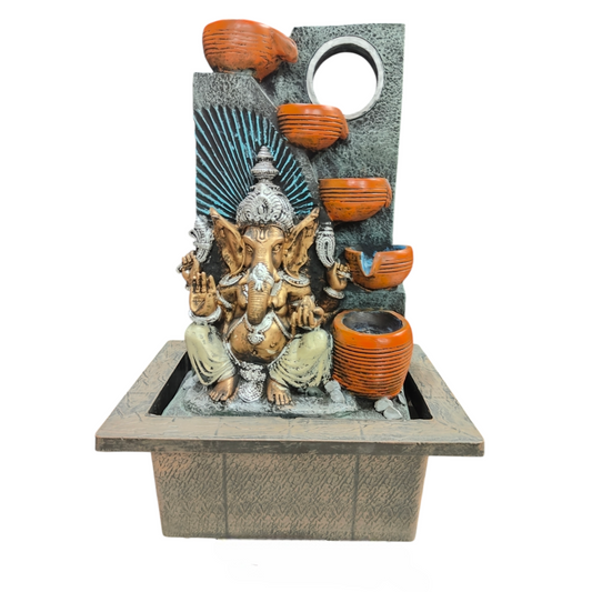 Ganesha Water Fountain 24 inches, Ganesha Water Fountain for Home Big, Ganesha Water Fountain Big Size, Ganesha Water Fountain Indoor Home décor, Water Fountain for Home vastu, Indoor Water Fountain